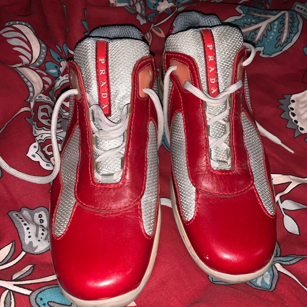 Men’s Cherry Red Prada’s